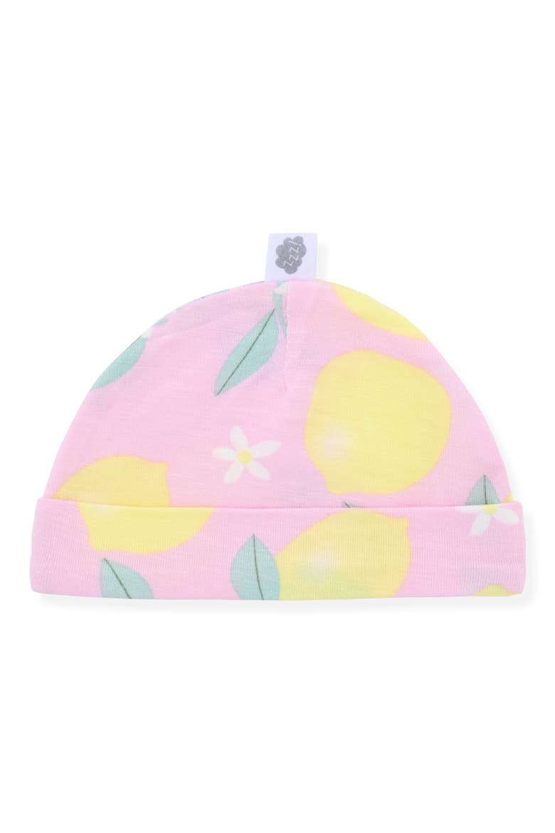 Print Romper & Hat Set, Alternate, color, YELLOW