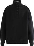 MOUSTACHE Button-Up Ribbed Sweater