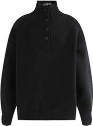 MOUSTACHE Button-Up Ribbed Sweater