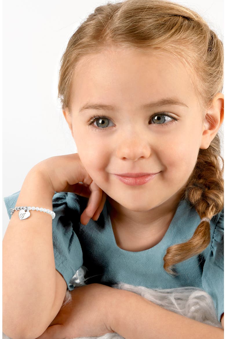 Sterling Silver Signature White Crystal with Cross Bracelet, Alternate, color, Silver - J