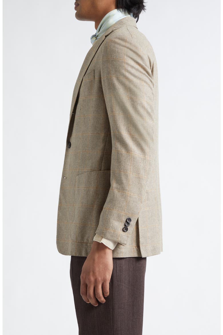 Waverly Check Silk Sport Coat, Alternate, color, TAN WINDOWPANE