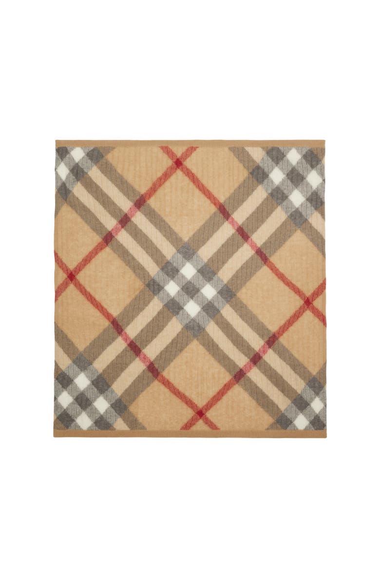 Burberry Check Alpaca Wool Silk Blend Baby Blanket, Alternate, color,