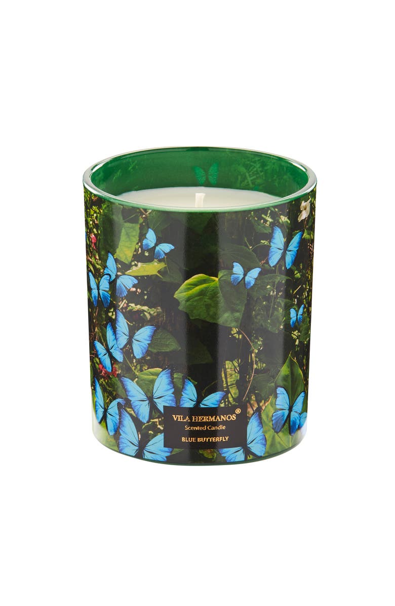 Vila Hermanos Vila Jungletropia Candle In Jar, Alternate, color, Blue Butterfly