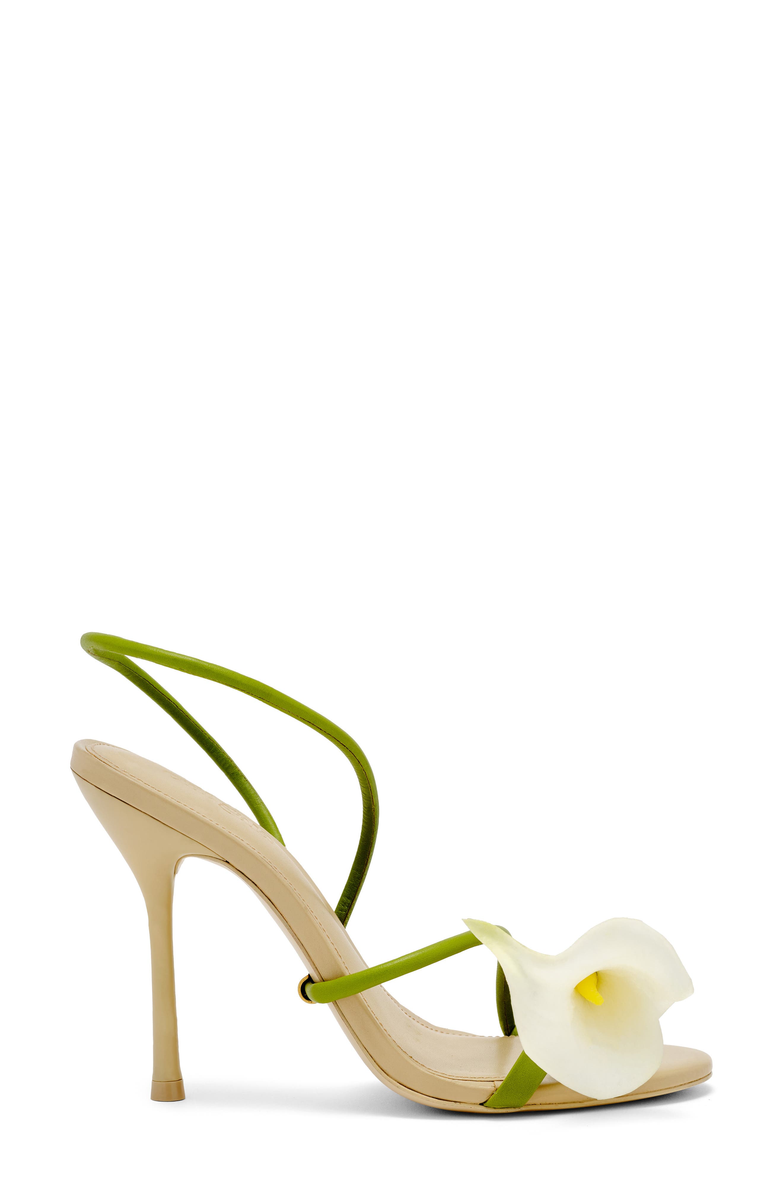 Cult Gaia Cassidy Calla Lily Slingback Sandal, Alternate, color, Green Multi