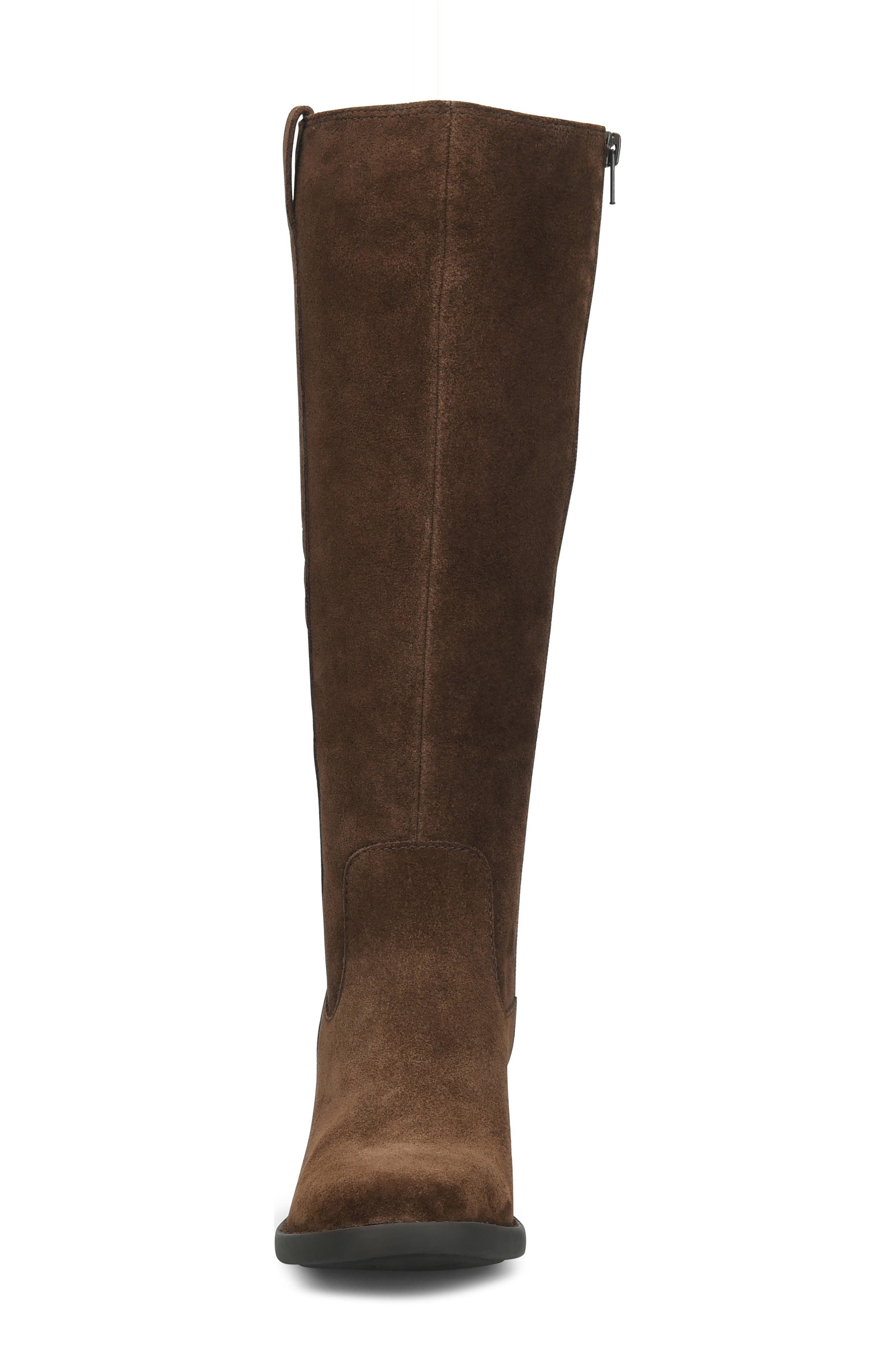 Harding Knee High Boot, Alternate, color, CHOCOLATE SUEDE