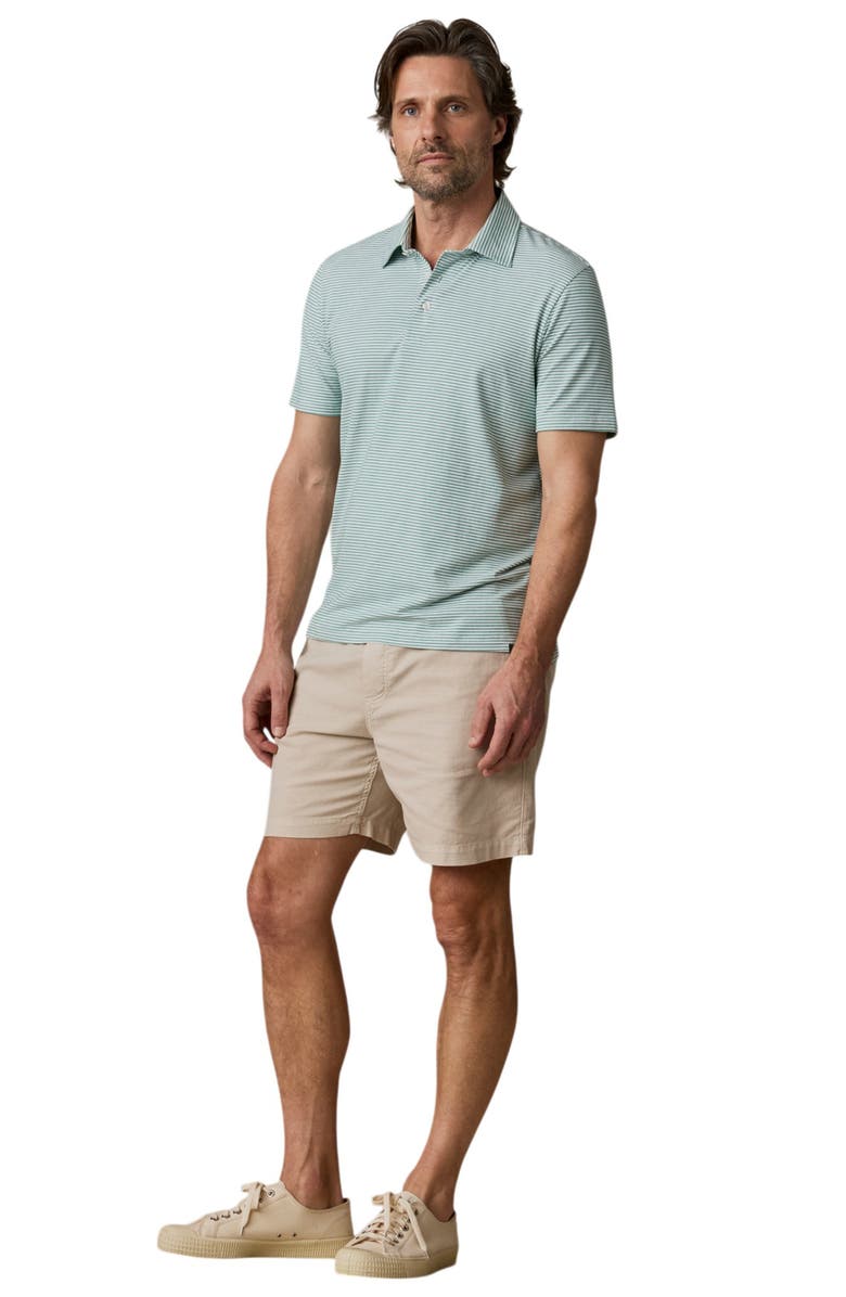 Faherty Movement Polo, Alternate, color, Ivory Spring Stripe