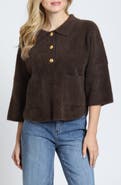 APNY Fuzzy Polo Sweater