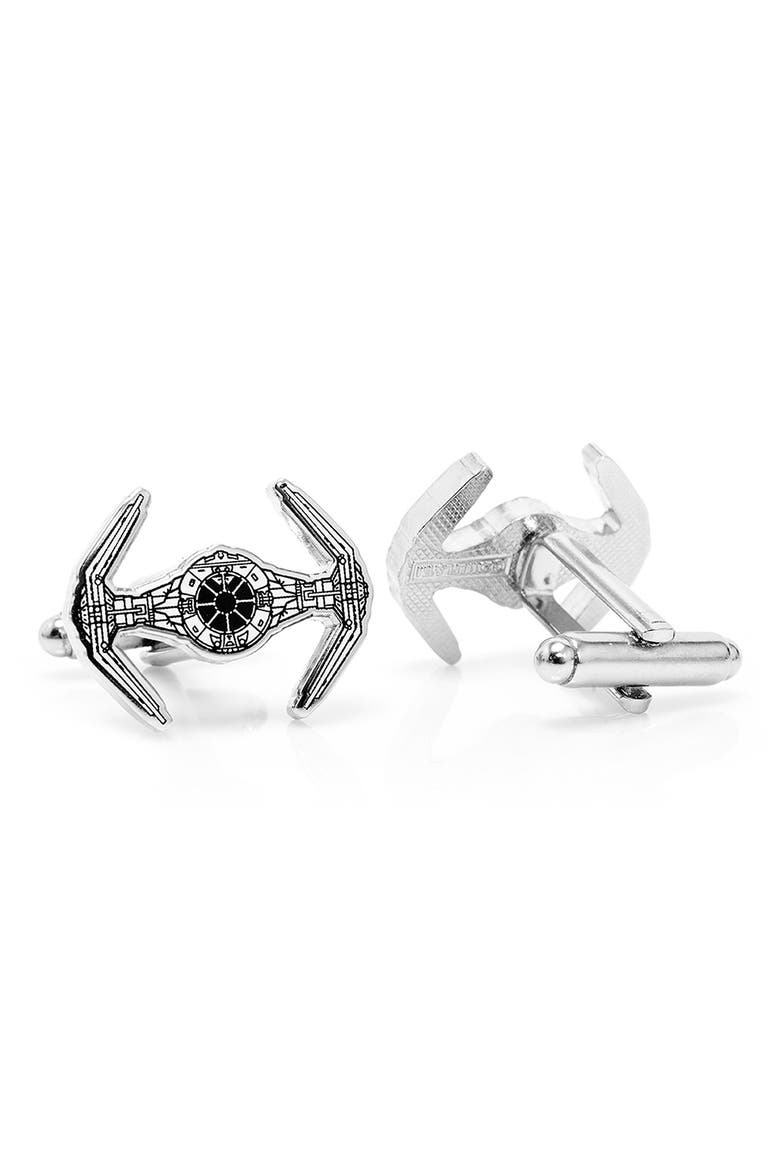 Star Wars™ - TIE Fighter Blueprint Cuff Links, Alternate, color, BLACK