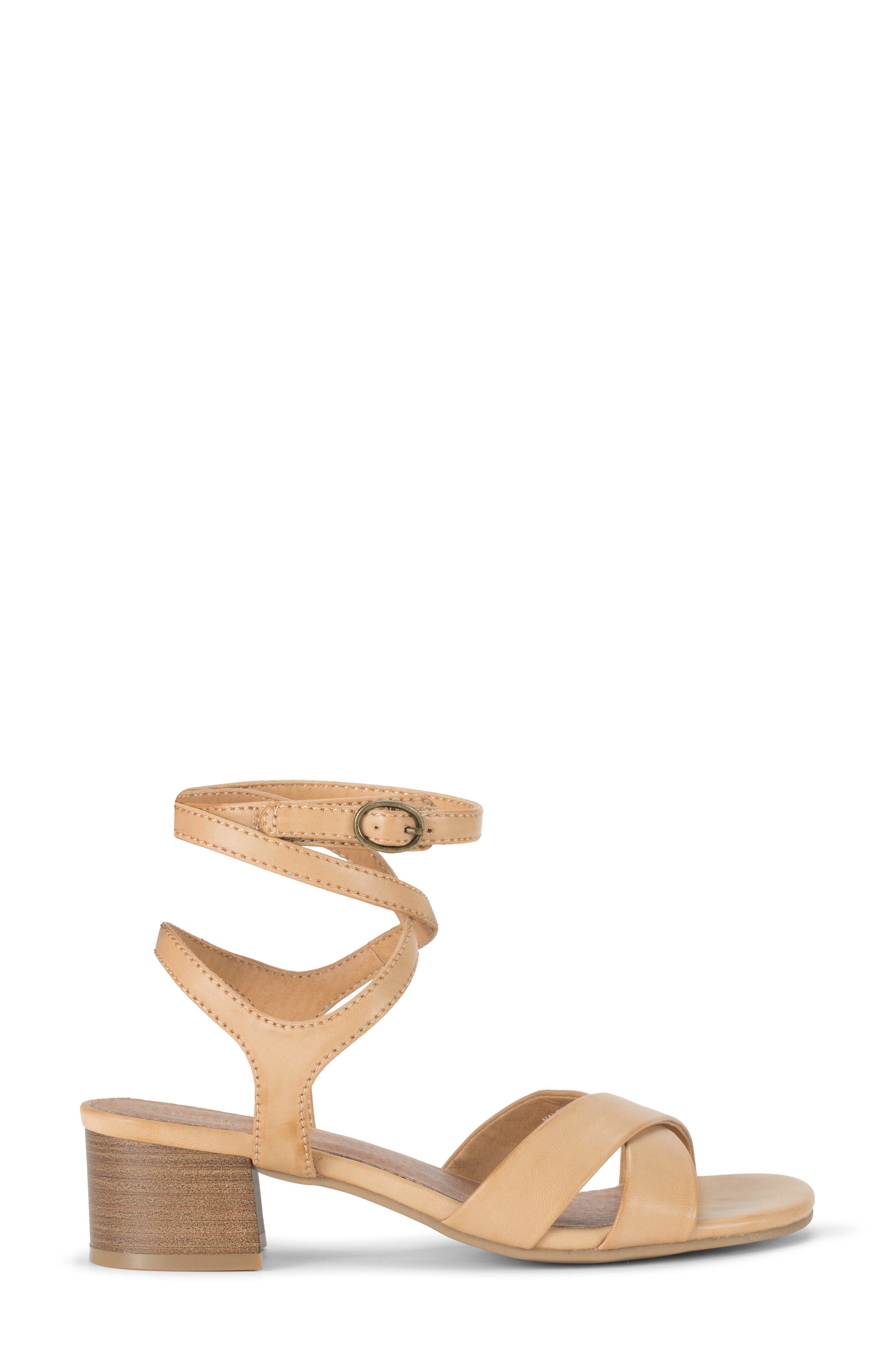 Valerie Ankle Strap Sandal, Alternate, color, NATURAL