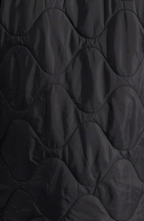 Icecream Quilted Nylon Work Jacket In Black