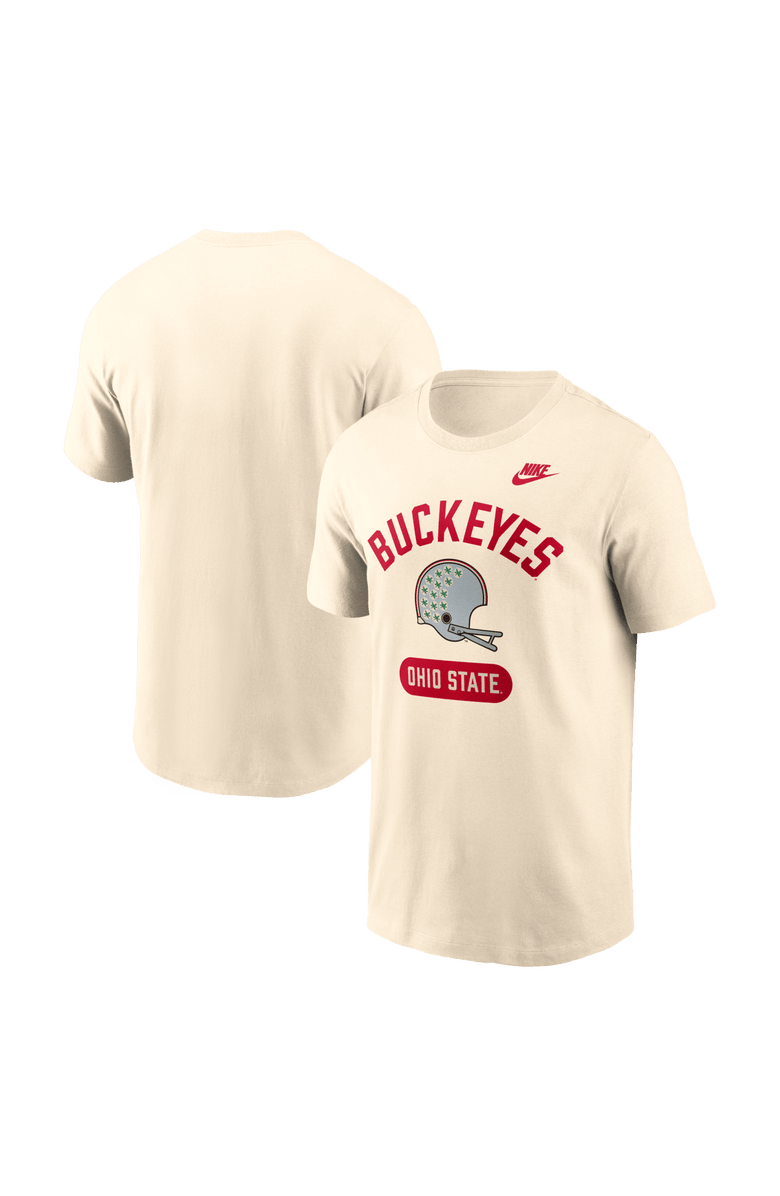 Nike Men's Nike Natural Ohio State Buckeyes Legacy Arch Helmet T-Shirt, Main, color, Natural