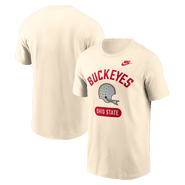 Nike Men's Nike Natural Ohio State Buckeyes Legacy Arch Helmet T-Shirt