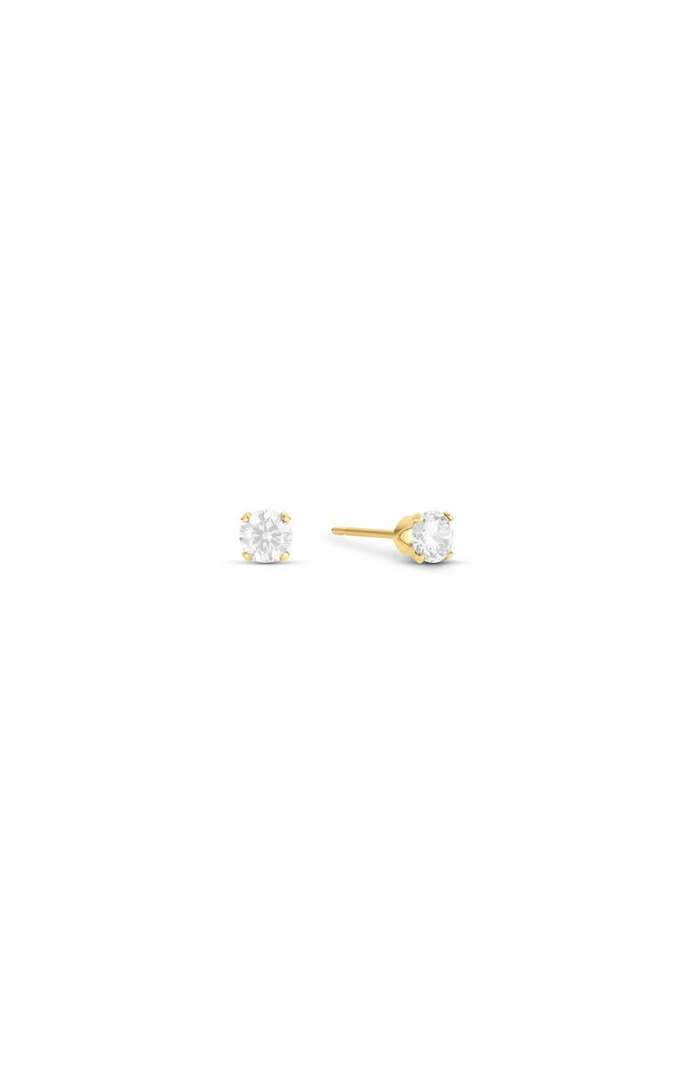 Set & Stones Birthstone Studs, Main, color, Gold / April