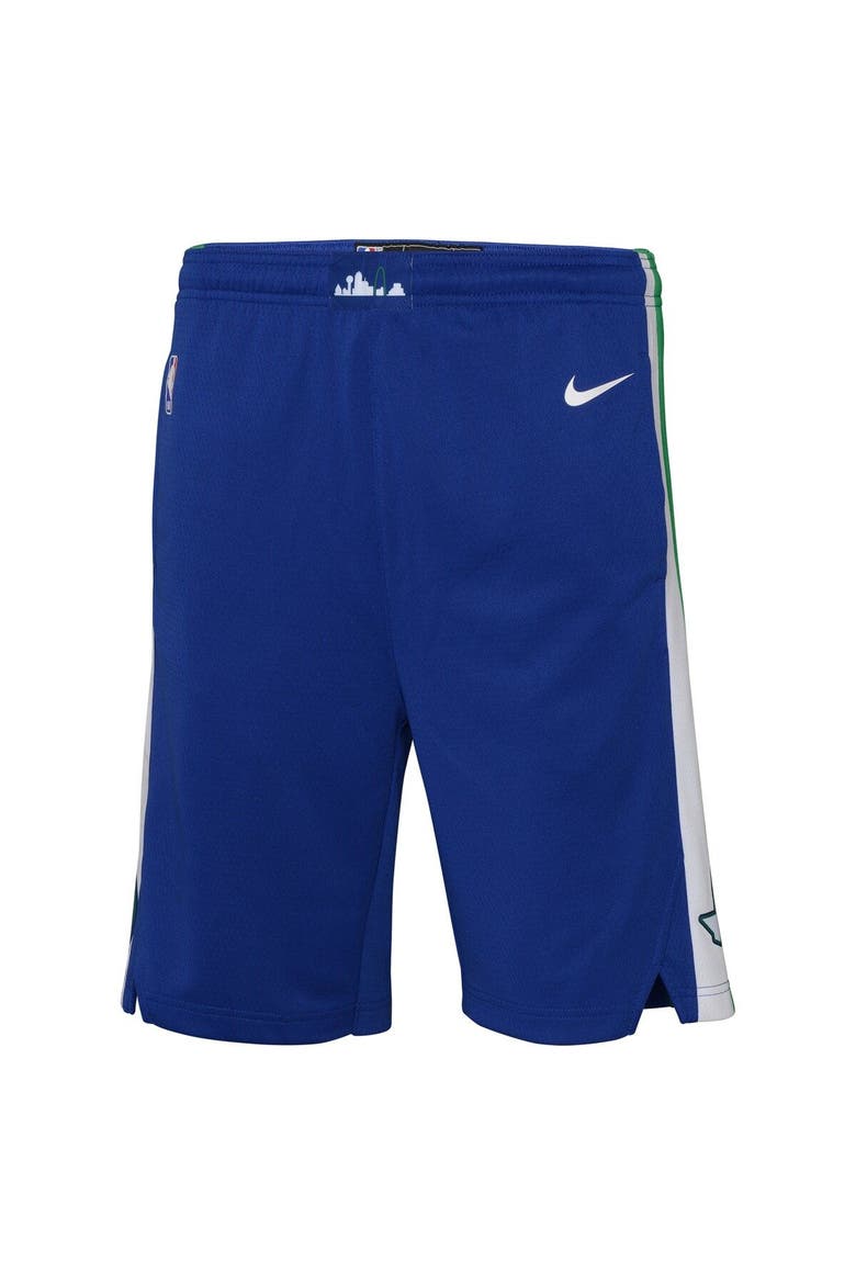 Youth Jordan Brand Blue Dallas Mavericks 2022/23 City Edition Swingman Shorts, Alternate, color, Blue