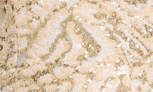 Dress The Population Devi Sequin Minidress In Neutral