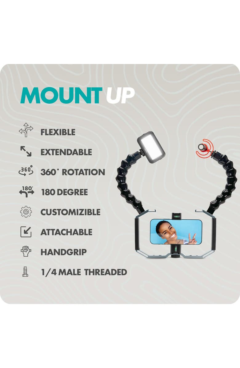 MOVO UWA-8 Articulating Camera Rig Extension Mount, Alternate, color, Black