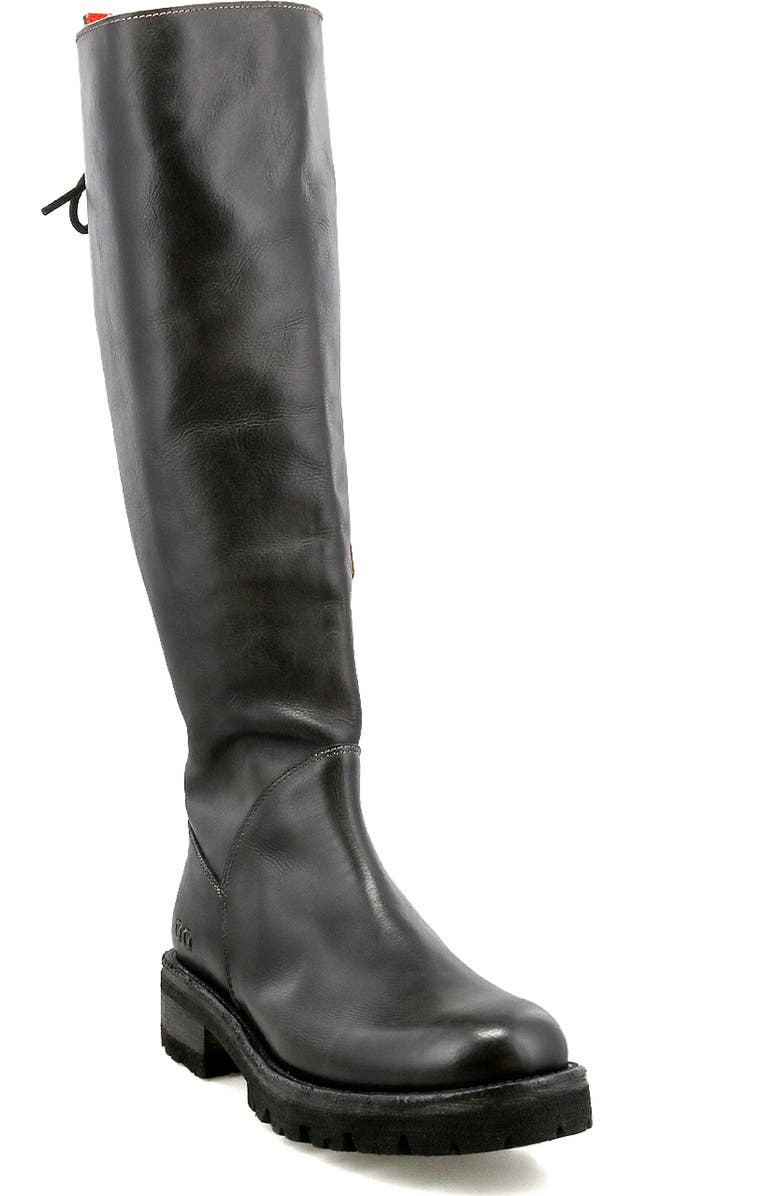 Bed Stu Scope Knee-High Boot, Main, color, Black Rustic