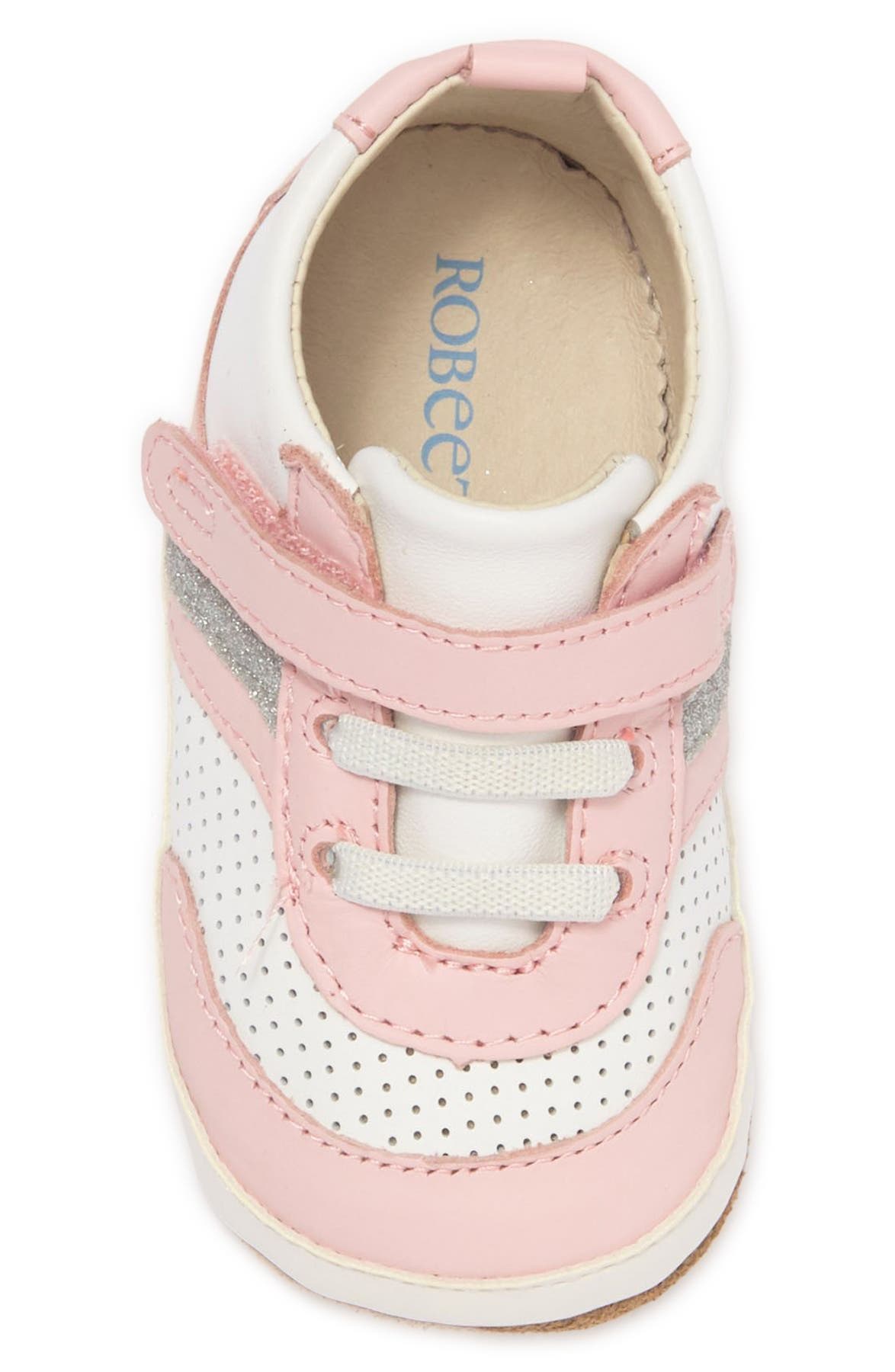 Robeez<sup>®</sup> Eliza Glitter Sneaker, Alternate, color, 