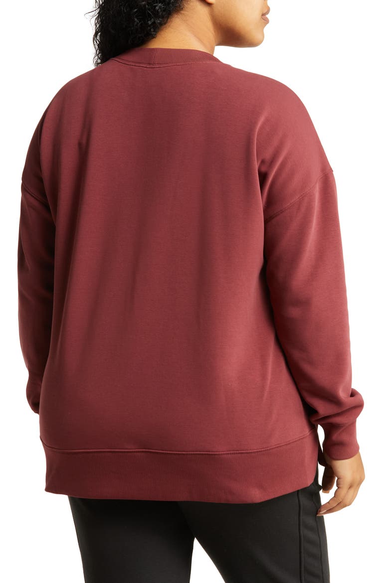 Amazing Crewneck Sweatshirt, Alternate, color, BURGUNDY PORT
