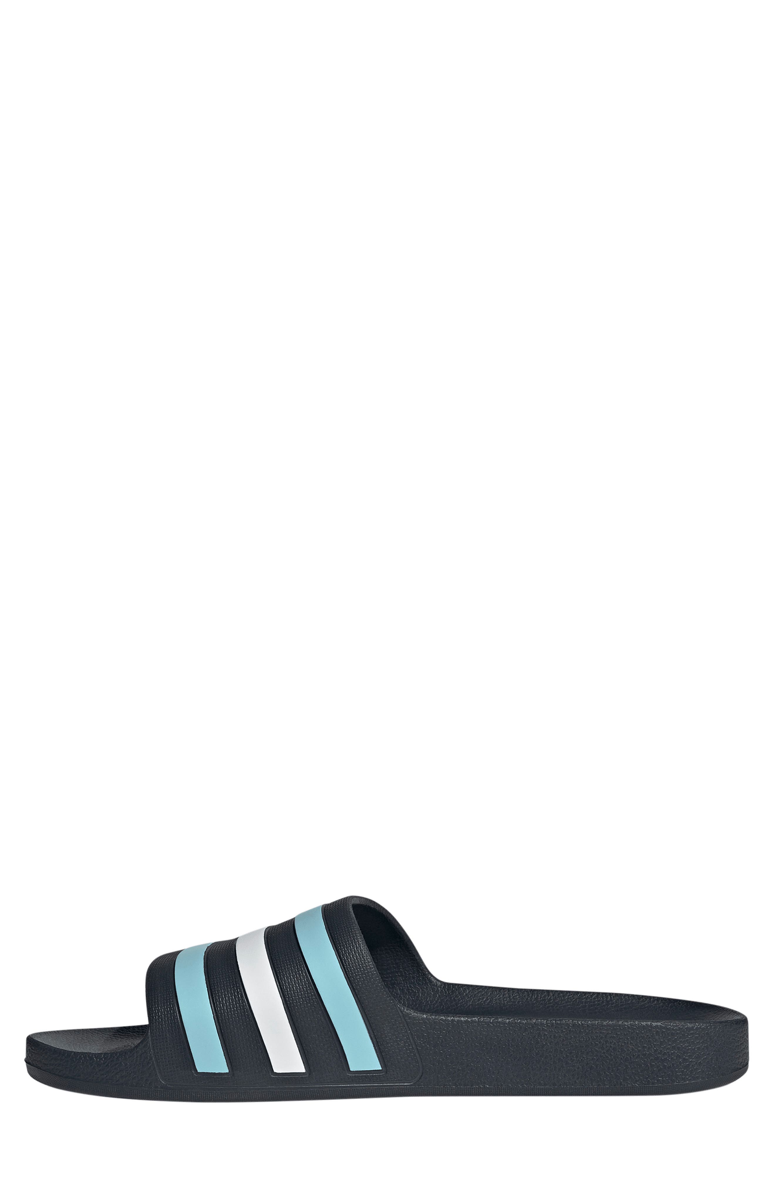 adidas Adilette Slide Sandal, Alternate, color, Night Navy/ Icey Blue/ White