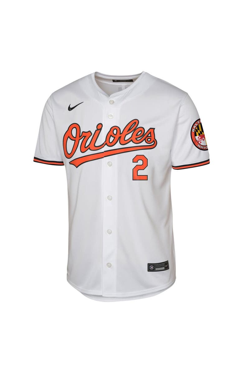 Nike Youth Nike Gunnar Henderson White Baltimore Orioles Home Limited Jersey, Alternate, color, 