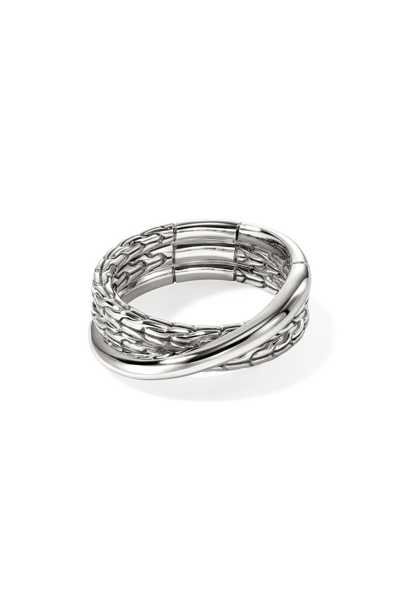 JH Essentials Crossover Ring, Main, color, SILVER