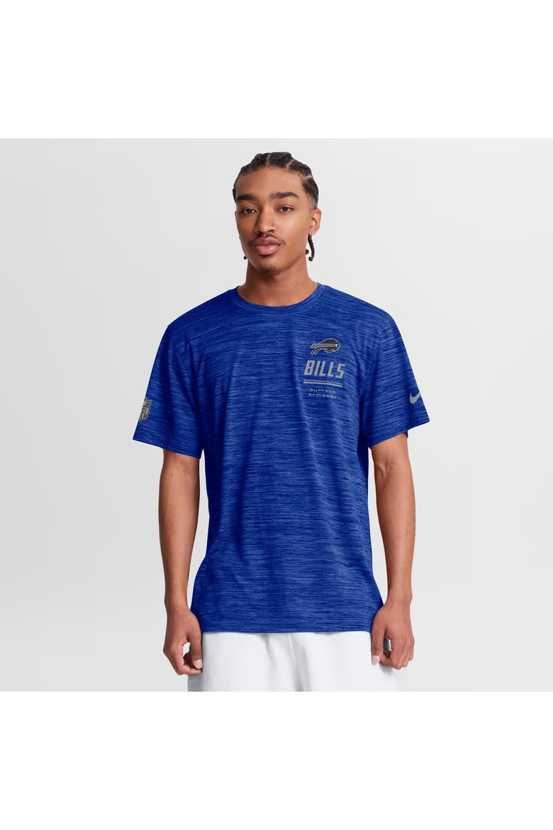 Men's Nike Royal Buffalo Bills Sideline Double Covered Dri-FIT Velocity T-Shirt, Main, color, Royal