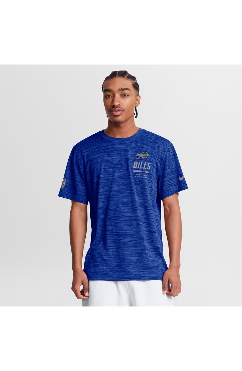Nike Men's Nike Royal Buffalo Bills Sideline Double Covered Dri-FIT Velocity T-Shirt, Main, color, Royal