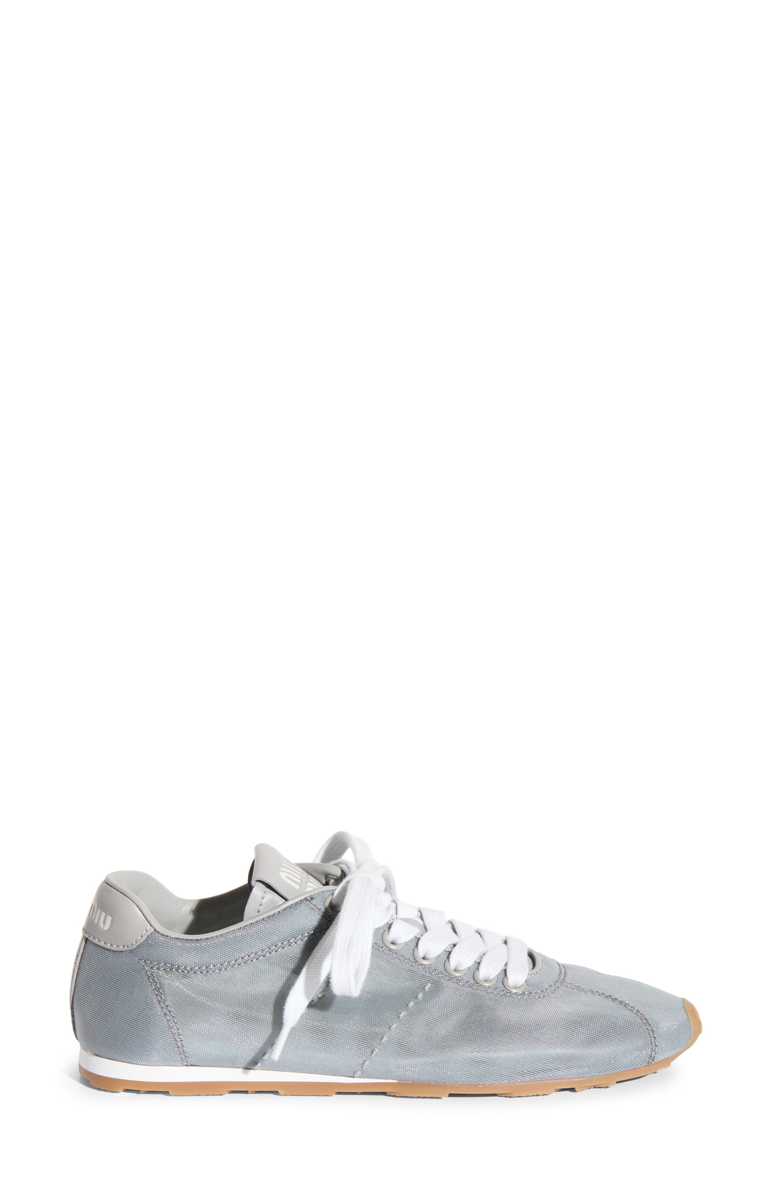 Miu Miu Plume Mesh Sneaker, Alternate, color, 