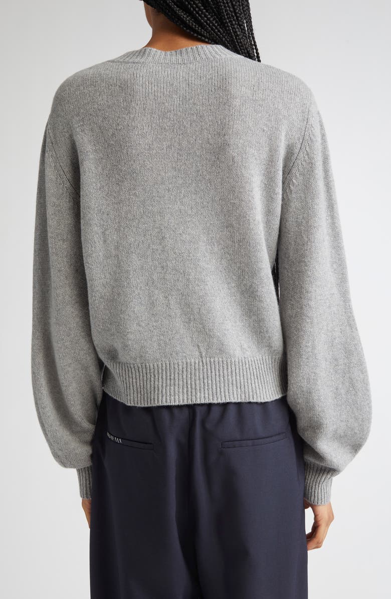 Marni Mending Logo Cashmere Cardigan, Alternate, color,