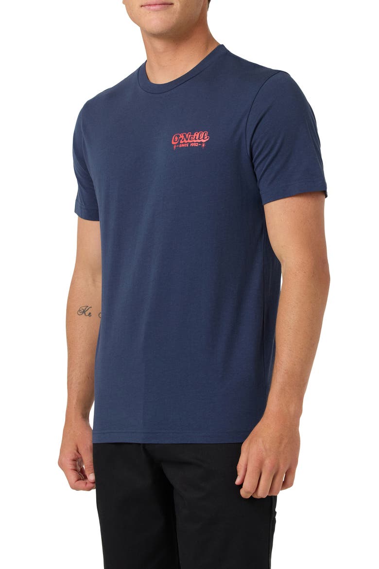 Painter Classic Cotton Graphic T-Shirt, Alternate, color, NAVY