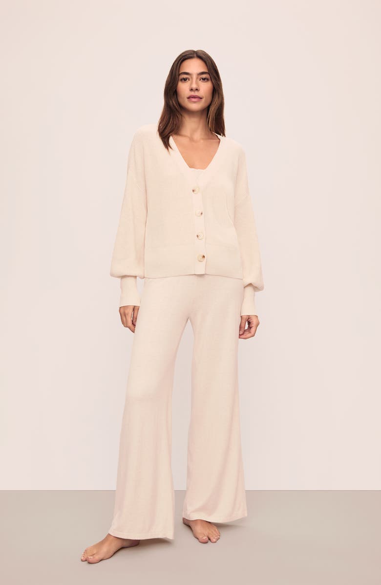 Eberjey Fine Gauge Cardigan, Alternate, color, 