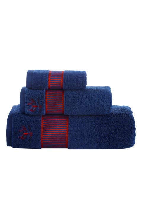 Fancy Border Turkish Cotton 3-Piece Towel Set