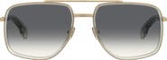 BOSS 58mm Gradient Square Sunglasses