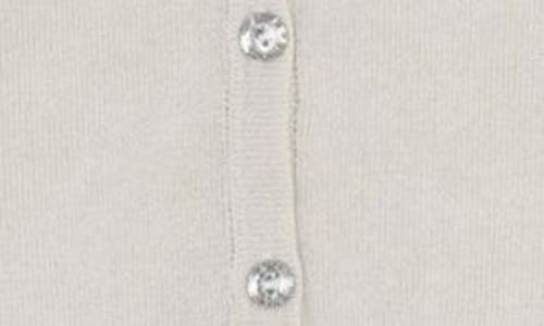 Rare Editions Kids' Metallic Knit Cardigan Sweater In Silver