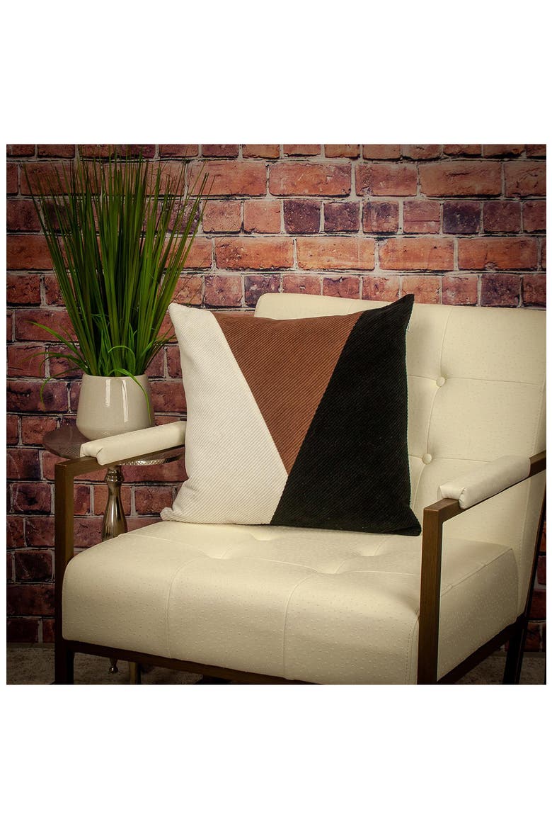 Arcas Transitional White Throw Pillow, Alternate, color, MULTICOLOR