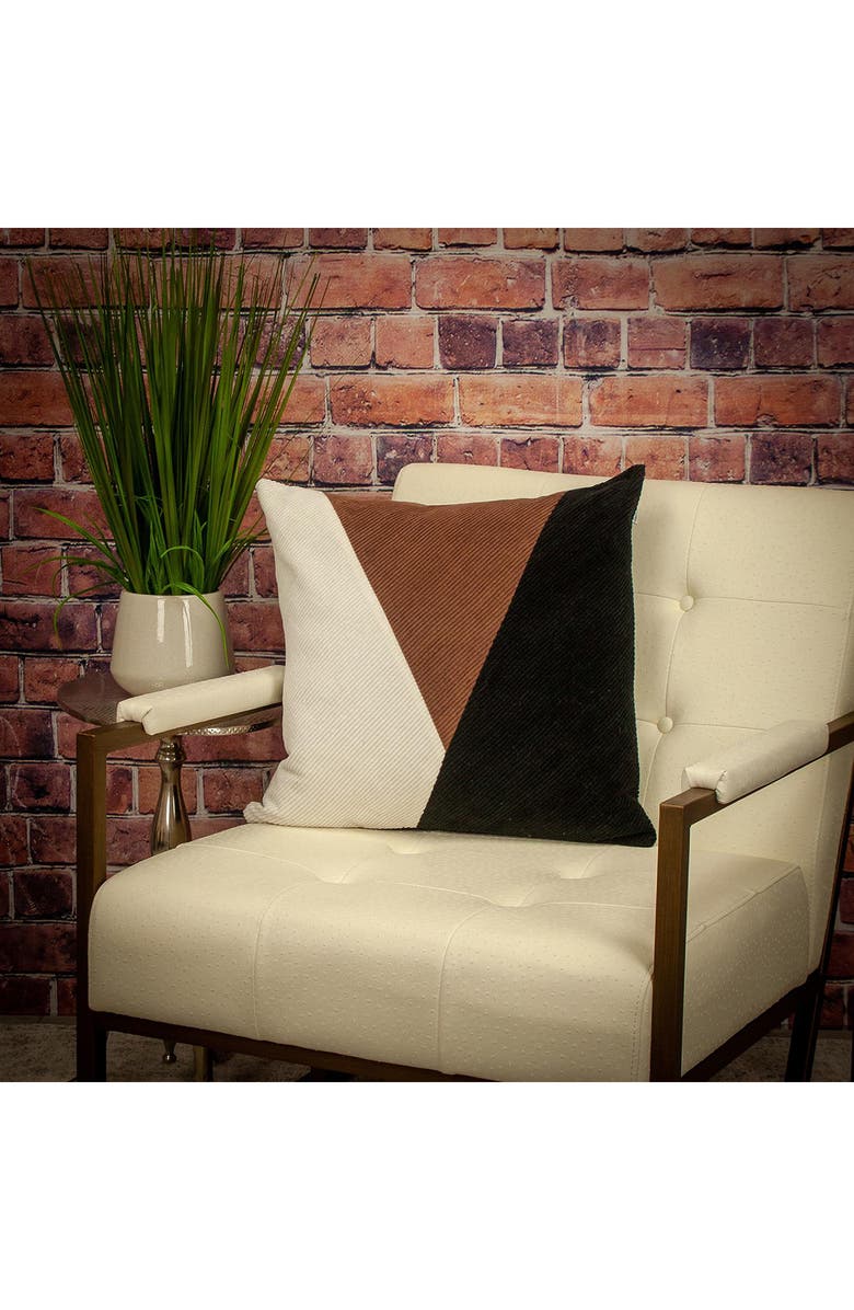 PARKLAND COLLECTION Arcas Transitional White Throw Pillow, Alternate, color, Multicolor