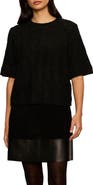 Sanctuary Pointelle Short Sleeve Sweater
