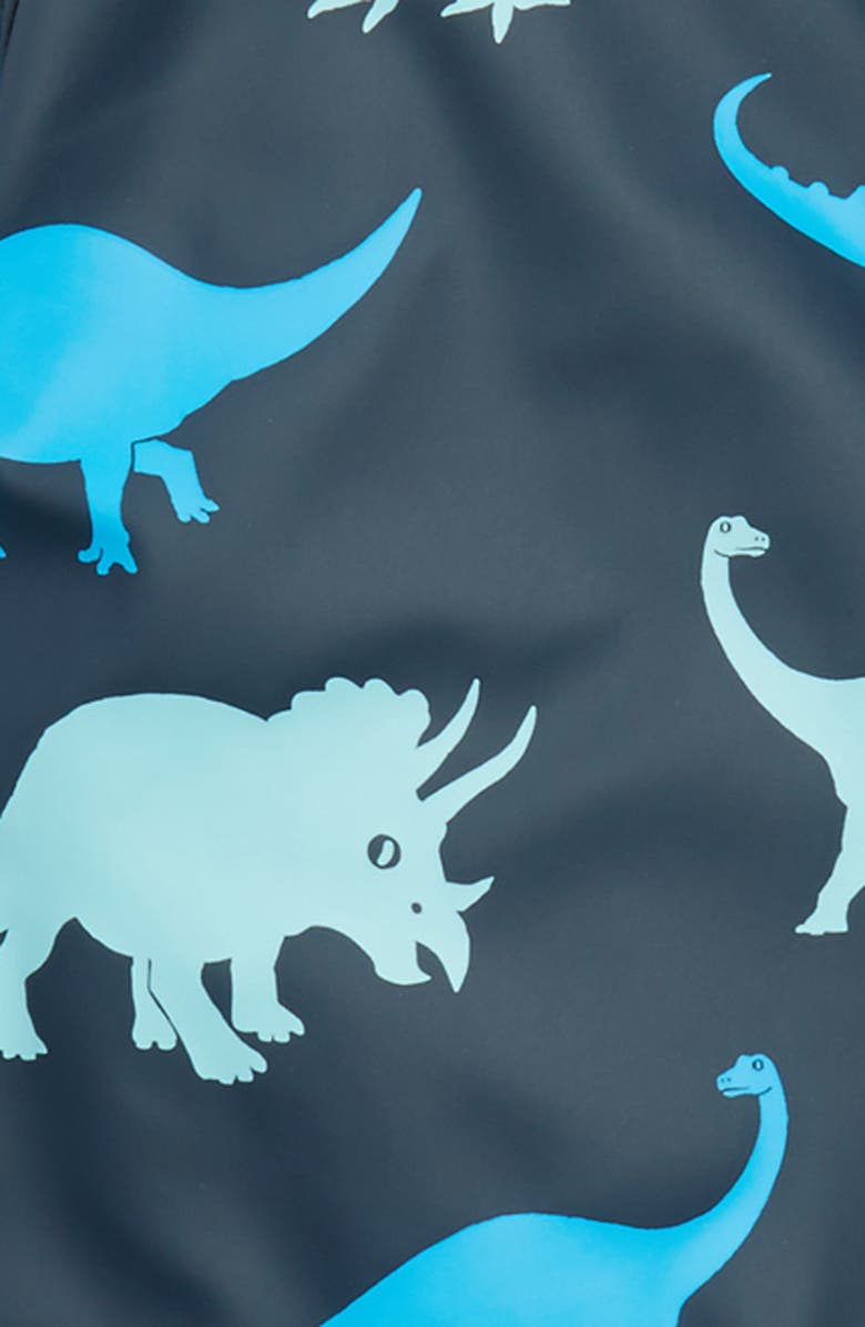 Hatley Dino Shadows Print Raincoat, Alternate, color,