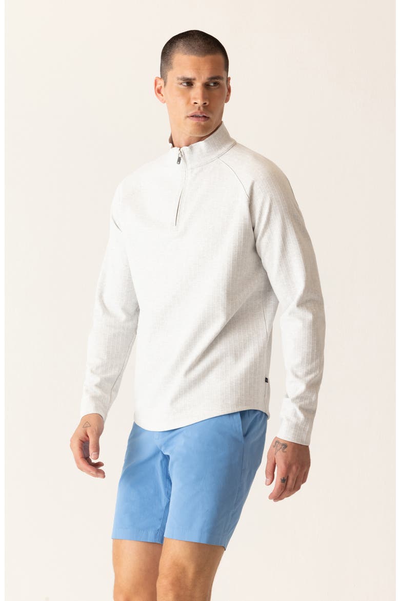 Stratluxe Jersey Quarter Zip Pullover, Alternate, color, SILVER HEATHER