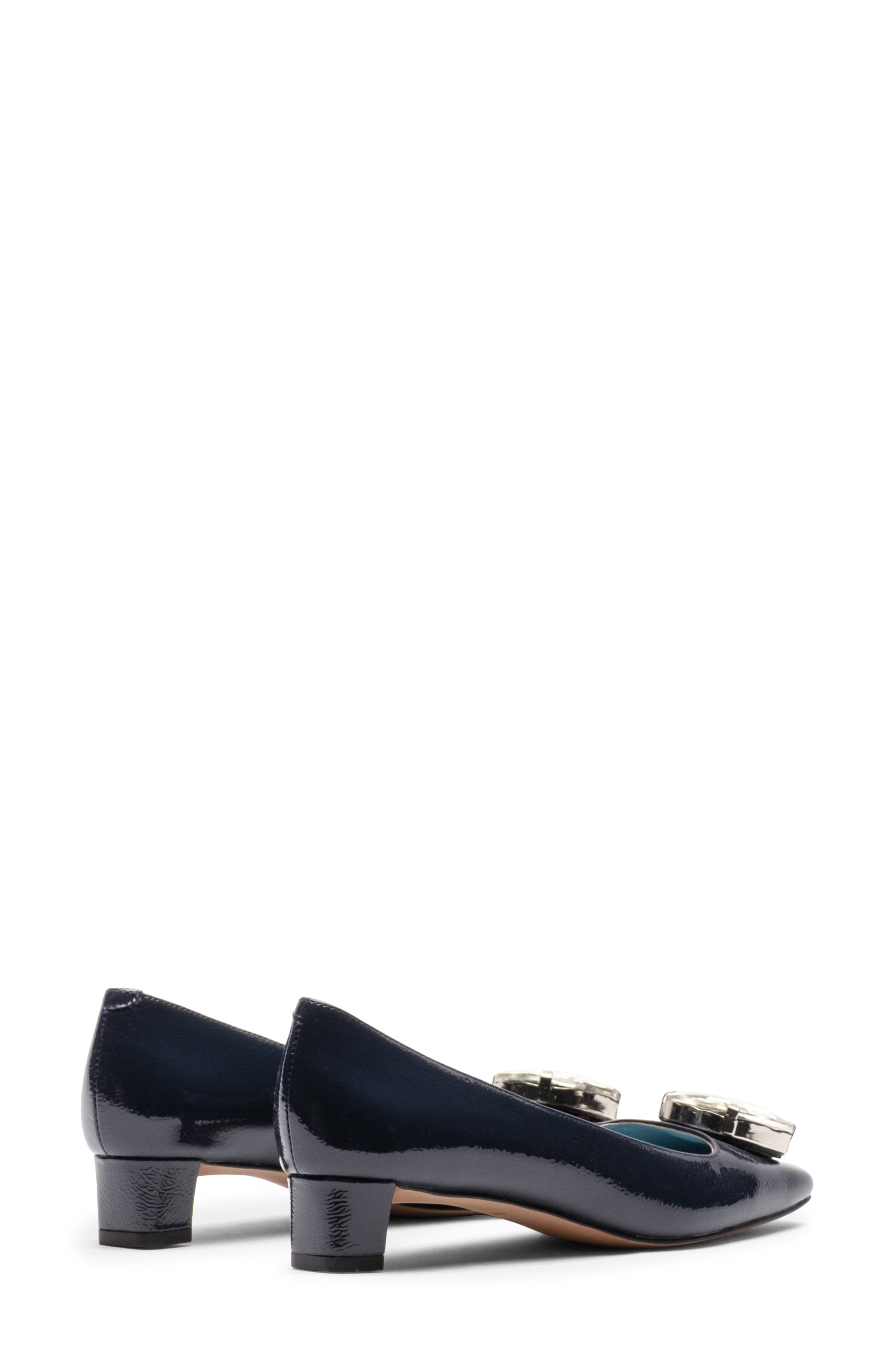 Mary Embellished Square Toe Pump, Alternate, color, NAVY