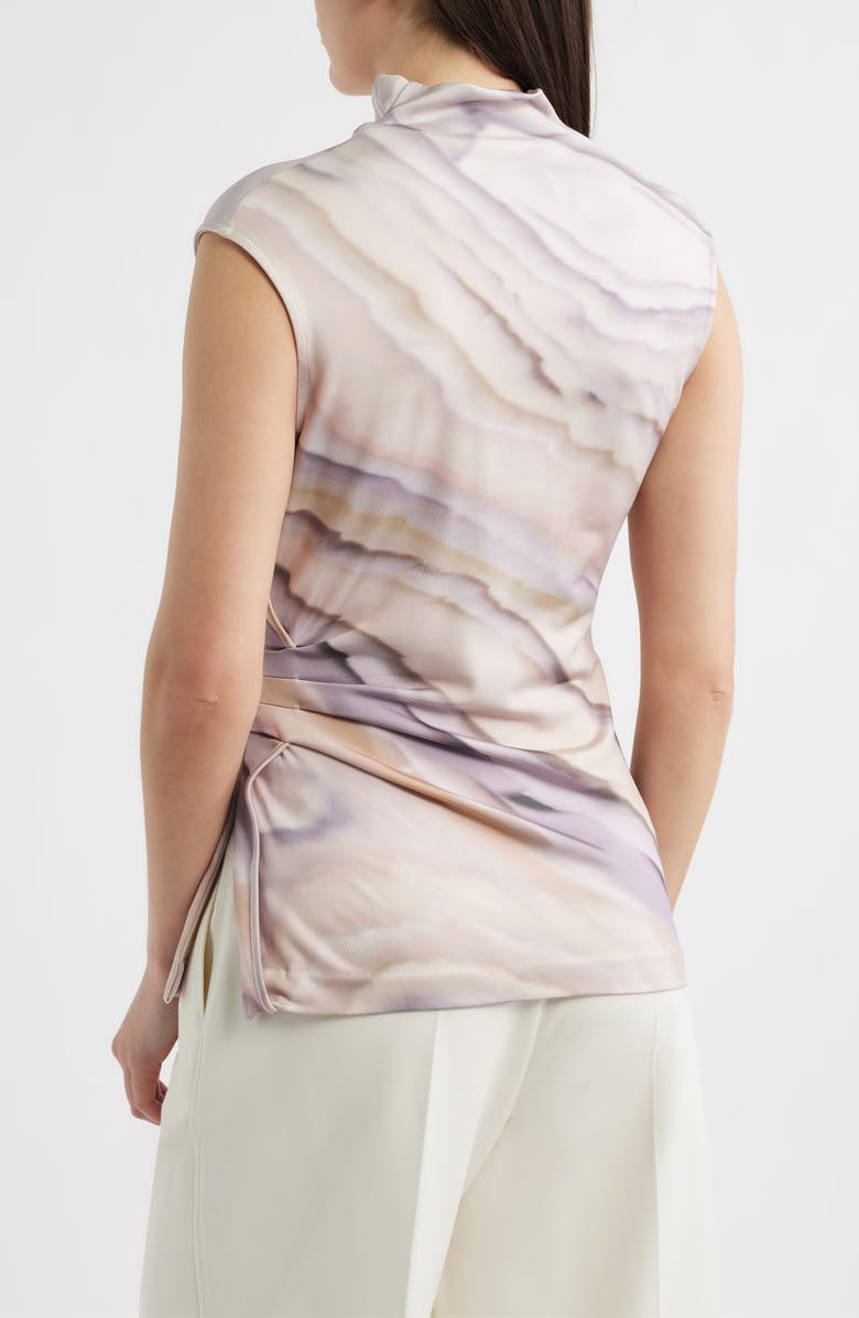 BOSS Erocis Print Sleeveless Top, Alternate, color, Lavender Tide Print