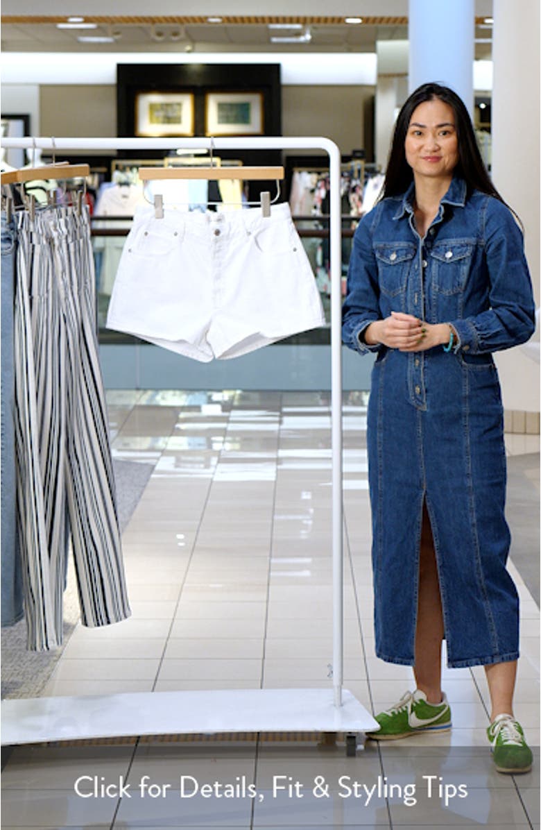 The Hang High Waist Denim Shorts, sales video thumbnail