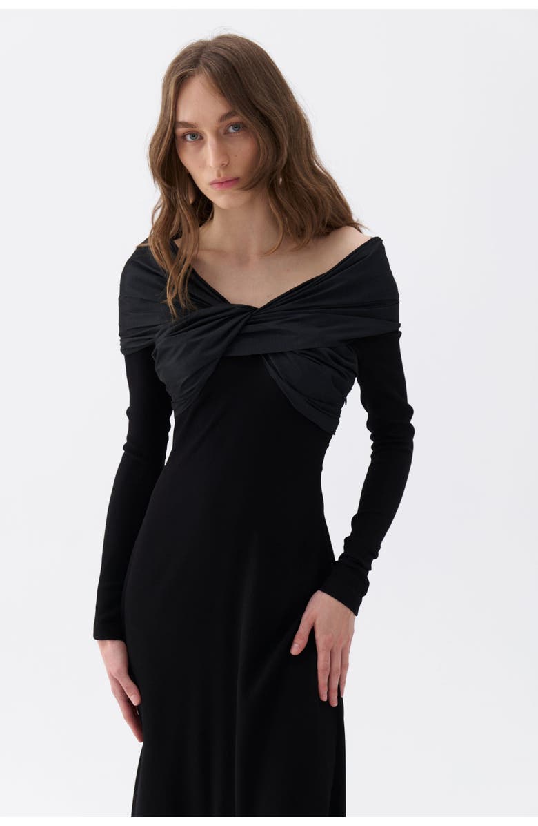 Nocturne Off the Shoulder Long Dress, Alternate, color, 