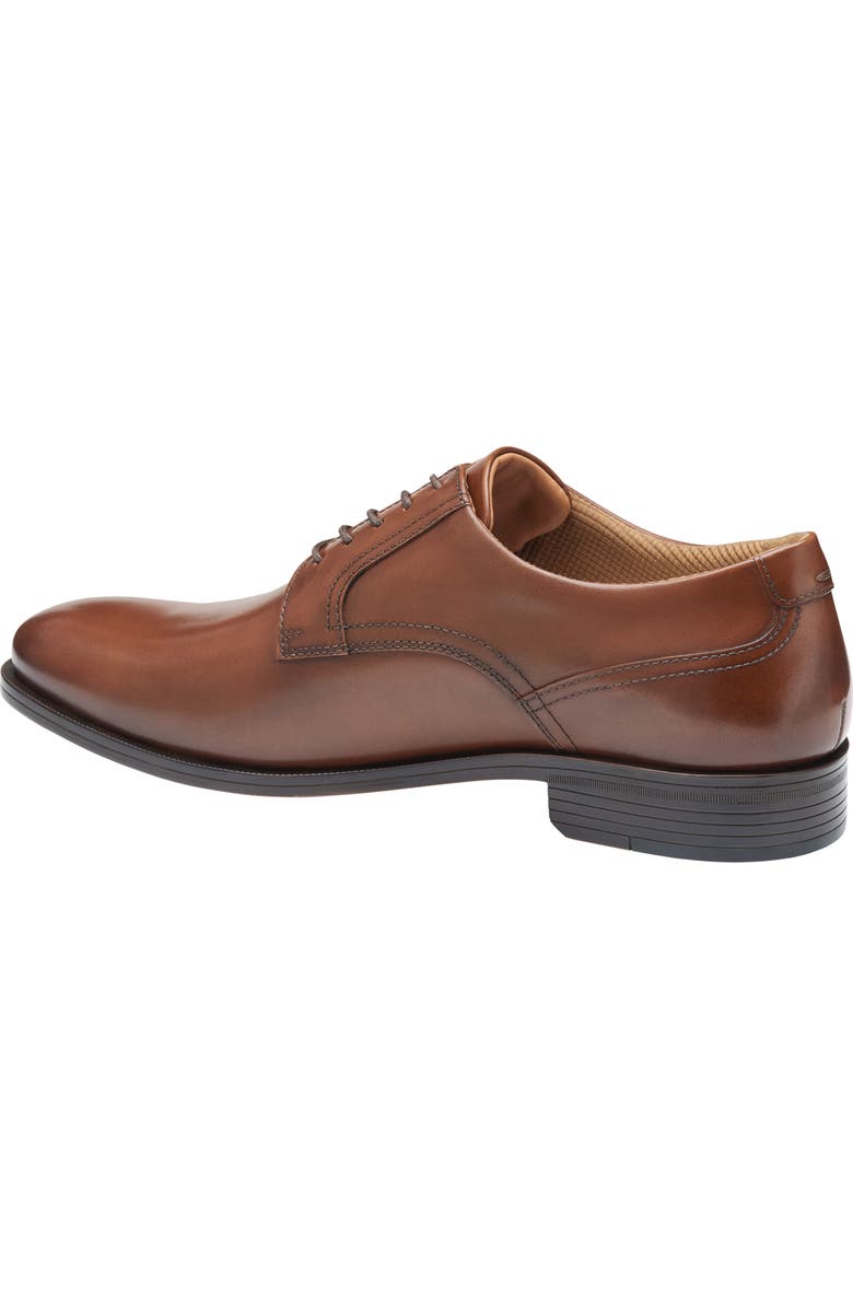 Johnston & Murphy Reeve Plain Toe Derby, Alternate, color, Brown Full Grain