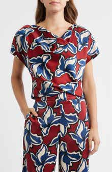 Cowl Neck Floral Top