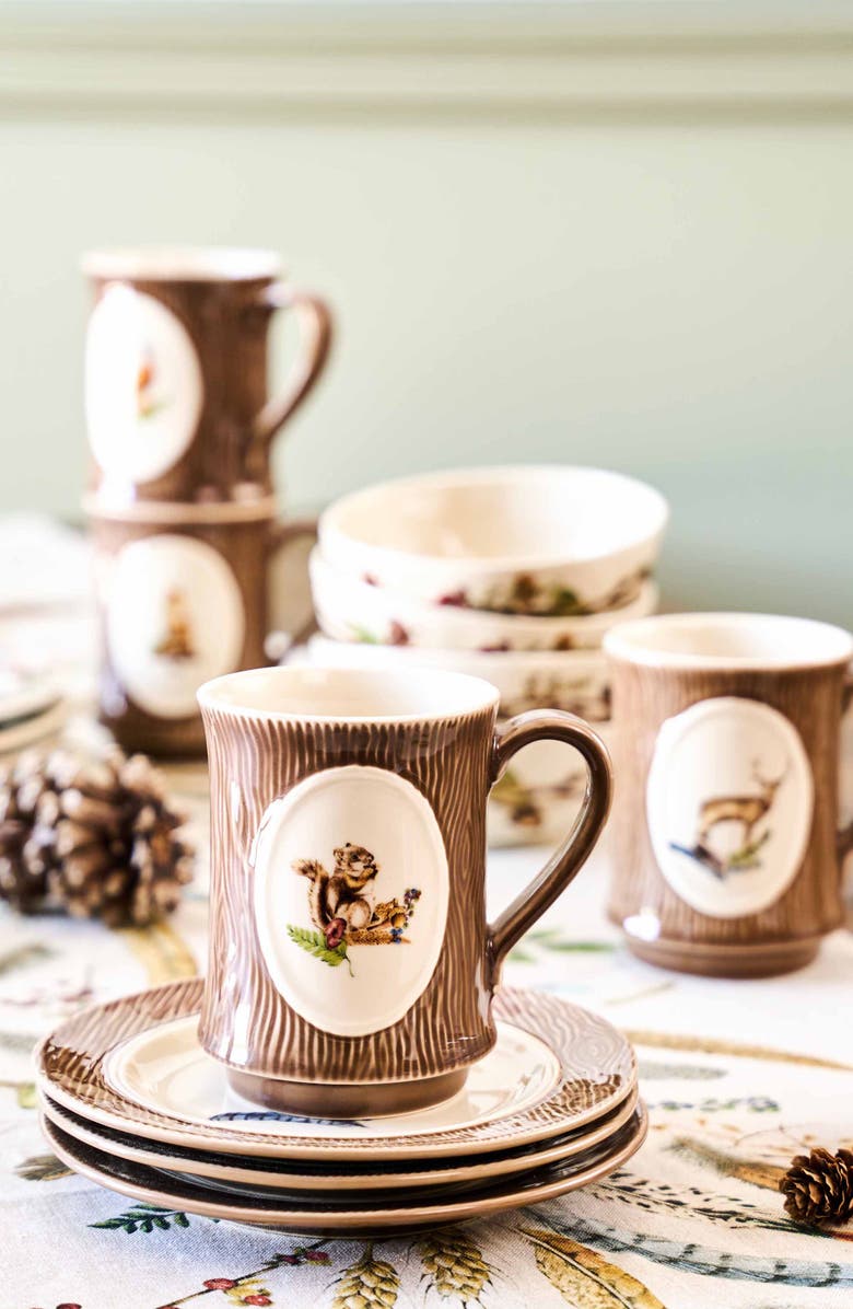 Juliska Forest Walk Squirrel Mug, Alternate, color, Cafe Au Lait