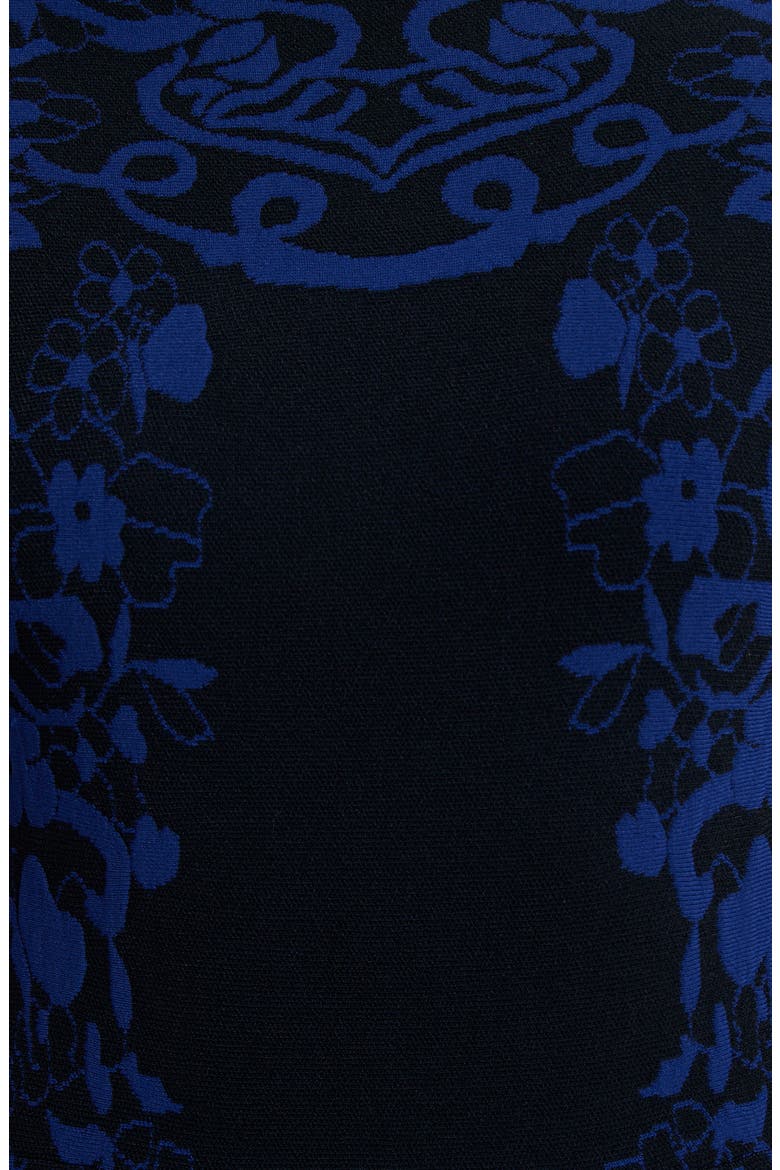Delft Jacquard Long Sleeve Midi Sweater Dress, Alternate, color, NAVY/ ECLECTIC BLUE