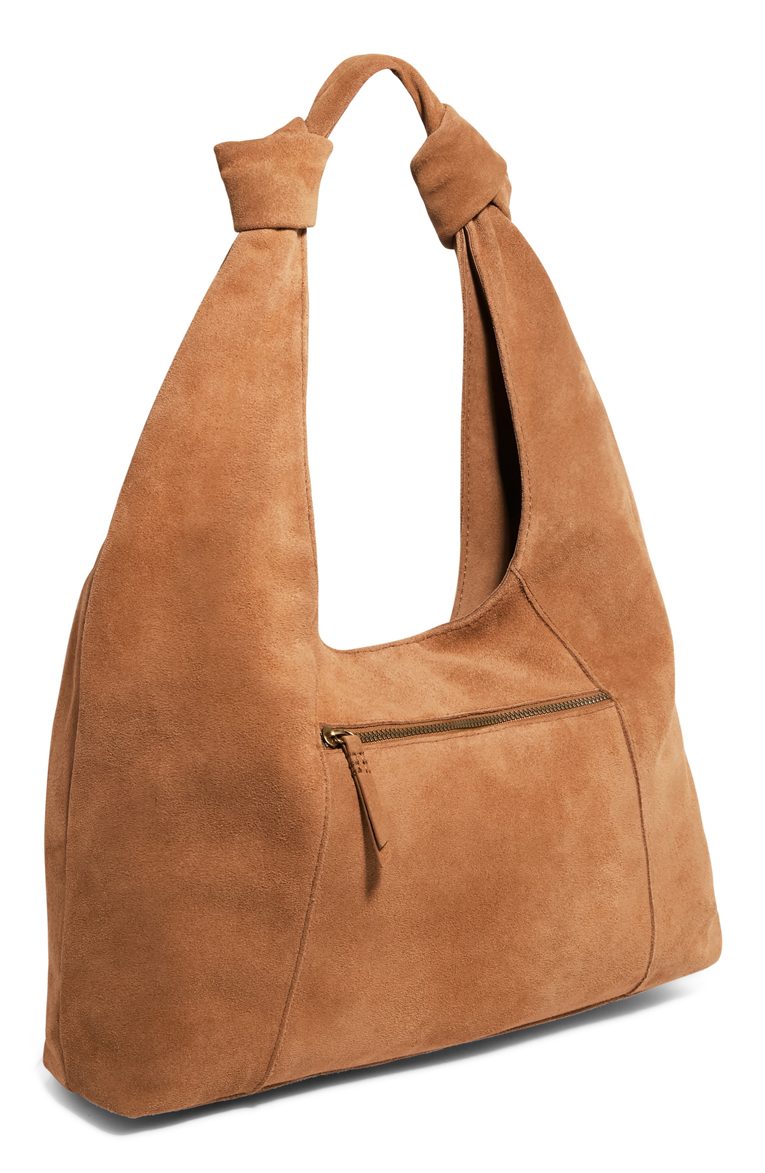 AMERICAN LEATHER CO. Gables Suede Hobo Bag, Alternate, color, Nutmeg Suede