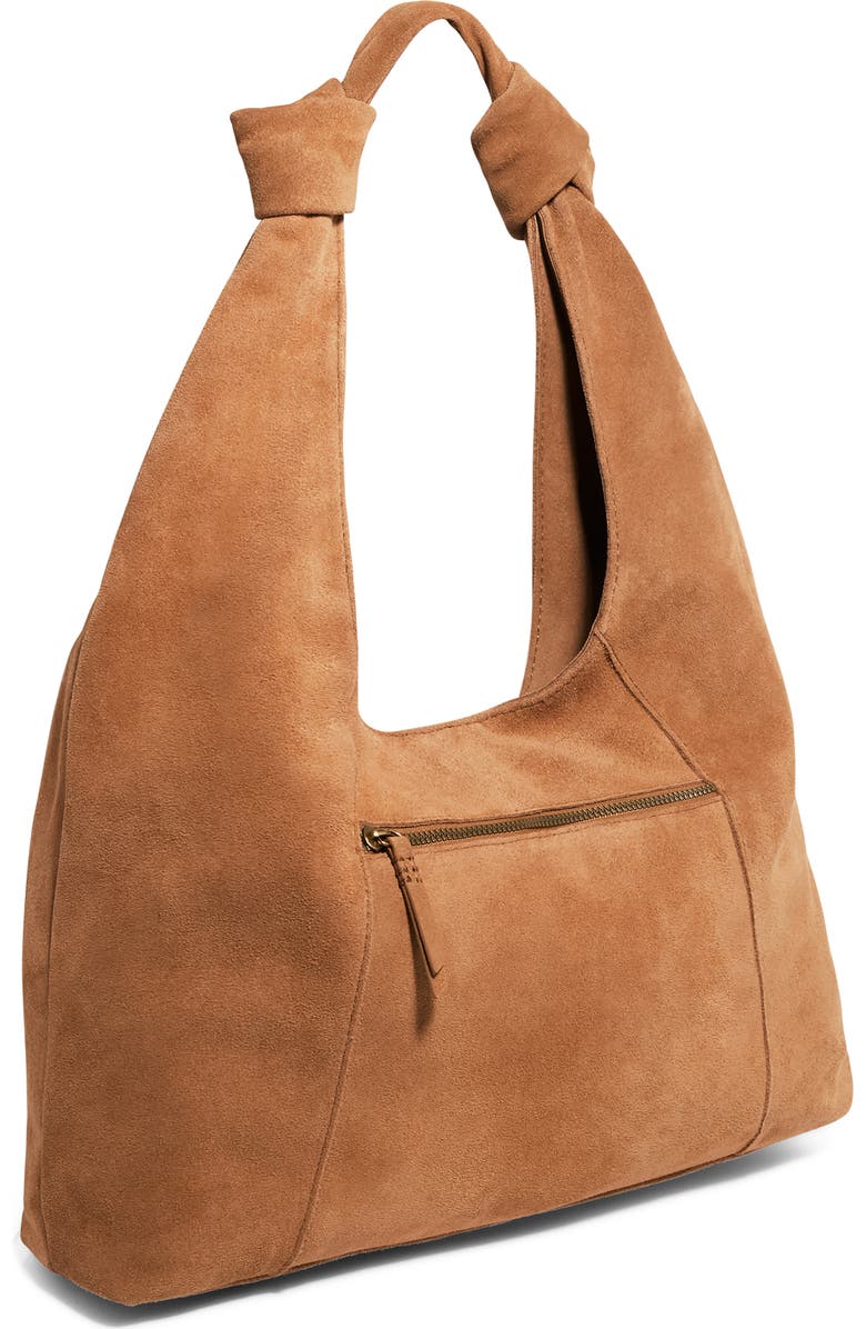 AMERICAN LEATHER CO. Gables Suede Hobo Bag, Alternate, color, Nutmeg Suede